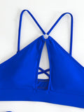 2026 Sexy Orange Bikini Hollow Out Push Up Two-Piece Swimsuit Women Halter Bandage Backless Thong Swimwear Summer Beachwear New
