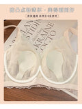 Plus Size Wireless Bra Women Summer Thin Minimizer Large Bust Support Side Coverage Anti Sagging Adjustable Straps Comfort White
