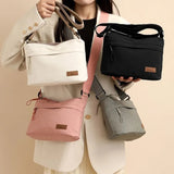 2026 New Women's Minimalist Solid Color Nylon Bag - Multi-functional, Casual, Waterproof & Portable Fashion Crossbody Bag