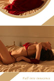 Sexy bikini robe set three-point cardigan robe two-piece set