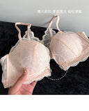 Summer Nouvelle Tendance! Soutien-Gorge Push Up à Fermeture Avant - Bretelles Dentelle Dos, Bralette Légère pour Petite Poitrine