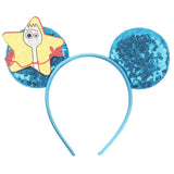 Disney Festival Party Cosplay Mouse Ears Headband 3.3" Ears Glitter Hairband Without Bow For Boys DIY Cartoon Hair Accessories