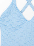 2026 Back Cross Swimsuit Solid Vintage Swimwear Women One-piece Bathing Suit Female Padded Beach Wear Swimming Summer Beachwear