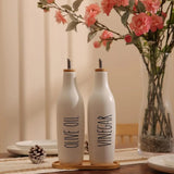 BONJEAN Olive Oil And Vinegar Dispenser Set Ceramic