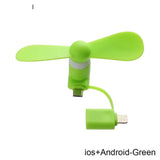 Mini USB Fan Flexible Cooling hand Fan portable Fans Summer Cool laptop Desktop Cell Phone Cooler 2 in 1 Micro USB Type-C plug