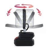 HOMEFISH For Makita 18V Li-ion Battery LED Work Light 3/4 Inch Flashlight Portable Emergency Flood Lamp Camping Lamp
