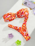 2024 Sexy Push Up Women Swimsuits Micro Bikini Female Swimwear Brazilian Bikini Set Thong Biquini Swim Suits Print Beachwear