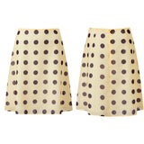 Women's Dots Print Mesh Midi Skirts Vintage Low Waist A-Line Skirts Loose Fit Flowy Skirts Summer Daily Casual Streetwear