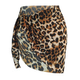 Women Beach Skirts Swimwear Summer Solid Bikini Cover Ups Shorts Pareo Wraps Sarong Skirt Swimsuit Beachwear Half Wrapped Skirt