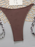 Halter Triangle String Bikinis 2026 Women Sexy Swimsuit Solid Brazilian Swimwear Female Bathers Bathing Swimming Swim Suit