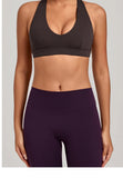 Sports Bra Gathered Neck Hanging Style Backless Tight Yoga Bra Women's Top Fitness Outdoorsports Pilates Training Gym Workout