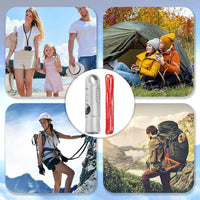 Titanium Whistle Urgent Survival Whistle Safety Tool Survival Gear Ultralight Loud Whistle Hiking Whistle With Lanyard Safety