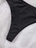 Ladies Smooth Comfortable Thin Underwear Women Sexy Nightwear Inner Solid Color Sleep Underwear Bra Set