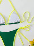 Halter Triangle String Thong Bikinis 2026 Women Sexy Swimsuit Solid Brazilian Swimwear Female Bathers Bathing Swimming Swim Suit