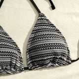2026 Triangle String Bikinis Women 3 Pieces Swimwear Female Sexy Padded Swimsuit Bathers Bathing Swimming Swim Suit Beachwear