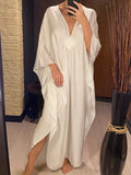 Greek Goddess Long Dress Batwing Sleeve Tunic Beach Cover Up Cover-ups Beach Dress Beach Wear Beachwear Kaftan Maxi Dress V4427
