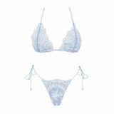 3Pc Lace Bikini With Cover Up 2026 New Swimwear Women Swimsuit Sexy Bikinis Female Swim Suit Beachwear Bathingsuit Micro biquini