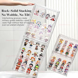 Acrylic Display Stand High Clarity Blind Box Organizer for Anime Collectibles Mini Figures Badge Holder Model Showcase Cabinet