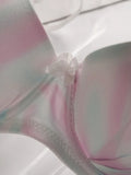 Hot Selling New Sweet Pink Camouflage Design With Steel Ring Gathering Pull And Anti Sagging Bra A2139
