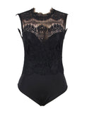 Big Size Lace Bodysuit Women Top Sexy Female Jumpsuits Lingerie Underwear Open Crotch Teddy Femme Overalls Hollow Body Suit 3XL