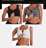CZGUKE  S-2XL Popular Sports Top Yoga Bra Women's Shockproof Sports Shirt Sports Bra Front Zipper Women's Push Up Bra Sportswear