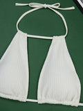 2026 Halter String Bikini Solid Hollow Swimwear Female Sexy Swimsuit Women Bathers Bathing Swimming Swim Suit Beachwear