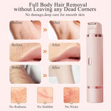 Bikini Trimmer Electric Razor for Women Body Underarm Leg Shaver Female Electric Painless Epilator Facial Mustache Hair Remover