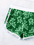 2026 Halter Sporty Bikinis Printed Swimsuit Women High Waist Shorts Swimwear Female Bathers Bathing Swimming Swim Suit Beachwear