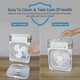 Kualool 3-In-1 Air Cooler Humidifier Portable Night Light