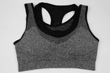6 Colors Sports Bra Women Cross Hollow Back Gym Jogging Crop Top Female Tops Yoga Fitness Shockproof Vest Sport Bras for Women