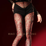 Jacquard Pantyhose Sexy Fashionable Transparent Mesh Pantyhose Pure Desire For Woman Mesh Nightclub Wear Pantyhose Charming 7IT1