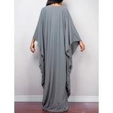 Greek Goddess Long Dress Batwing Sleeve Tunic Beach Cover Up Cover-ups Beach Dress Beach Wear Beachwear Kaftan Maxi Dress V4427