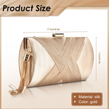 ABQR Tassel Fashion Ladies Clutch Bag Shoulder Handbags Female Party Wedding Evening Bag For Phone Purse Gold