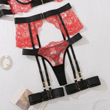 Two-piece Women's Set G-string Transparent Underwear Lolita Romantic Lingeries Set Sexy Bra and Panties Sets Lingerie for Woman