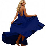 Women Fashion Oversized Dress For Womens Summer Trendy Solid Color Sleeveless Backless Dresses Beach Holiday Wear Sundress