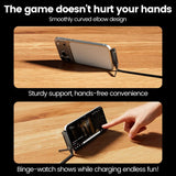 2 in 1 PD240W/65W Type C To Type C Fast Charging Foldable Bracket Cable USB C To USB C Built-in Desktop Holder Wire For iPhone17