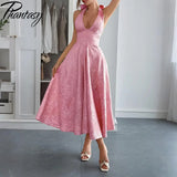 White Jacquard Backless Bow Evening Party Dress Women Robes Backless Elegant Sexy Dress Bodycon Long Summer Dress Vestidos