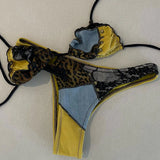 2025 Flower Bikini Set Brazilian Biquini Low Waist Swimwear Push Up SwimSuit Women Solid Swimwear Sexy Beach Wear Female