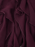 Foridol Ruffles Tiered V Neck Blouse Women Summer Spring Long Sleeve Casual Blusa Chiffon Blouses Buttons New in Female Top 2025
