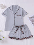 Women's Sleepwear 2026 New Summer Comfortable Pajamas Sets for Women Lapel Homewear Short Sleeve Shorts Set Pijamas Pajamas Set