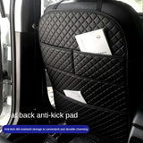 New Car Anti Kicks Pad With Organizer Pocket Leather Universal Seat Back PU Leather Protector Cover Backseat Child Kick Mats