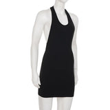 Sexy Halter Neck Backless Bodycon Mini Dress Women Sleeveless Tight Short Party Club Dress Summer Night Out Streetwear