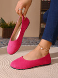 Women Flats Shoes Comfortable Knit Ballet Flat Shoes Women Casual Slip on Loafers Office Boat Sneakers Women Zapatos De Mujer