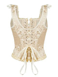 Elegant Corset With Lace Straps Bridal Gown Corset Sexy Lace Slim Top Hollow Out Pure Desire Charming Top Fashion Beautiful ZD8Z