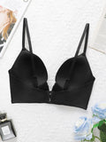 Black Deep V Sexy Lingerie Women's Underwear Retro Elegant Underwear Can be Paired with Deep V Evening Dress U055