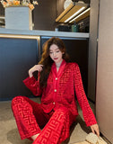 Autumn and winter new gold velvet pajamas V-neck Korean velvet sweet and sexy lace home clothes