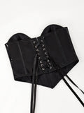 Push-Up Chest Support Glossy Fishbone Sexy Style Waist Cincher Tummy Control Top For Women Solid Color Pure Desire Charming JKOB