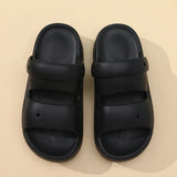 Women Summer Platform Sandals Thick Sole Home Street Slippers Soft EVA Girls Student Daily Walking Shoes 2 Way Wear Sandalias