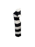 Summer women's fashionable lapel contrasting color slim fit slit dress