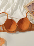Lace daily solid color set gathers and lifts sexy lingerie 2-piece set, women's lingerie new product A2123
